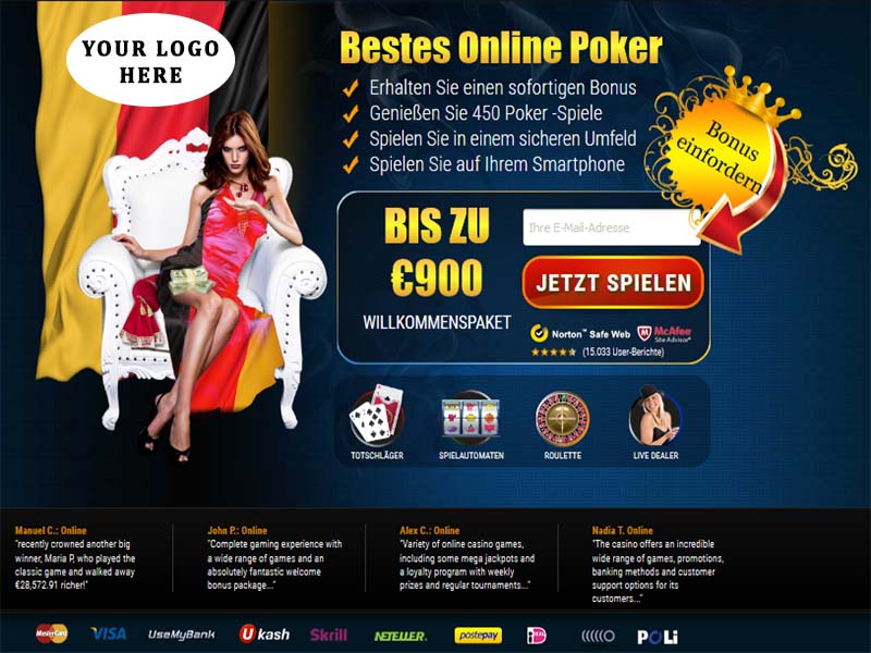 Online Casino Landing Page. Keyword - Poker. Flow - Email SOI